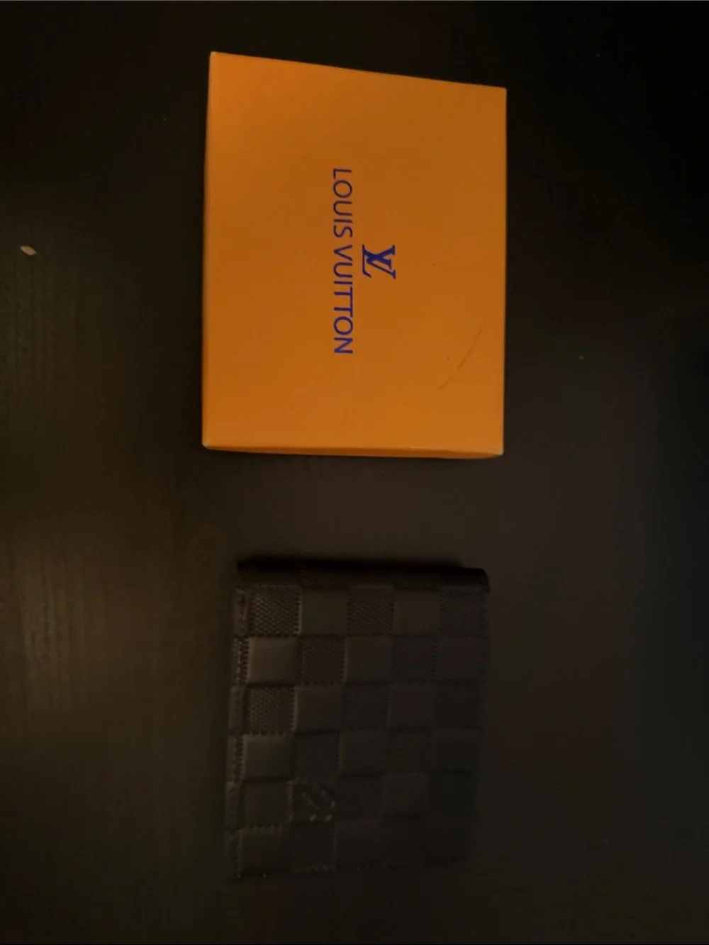 Louis Vuitton Black Damier Graphite Card Holder Wallet